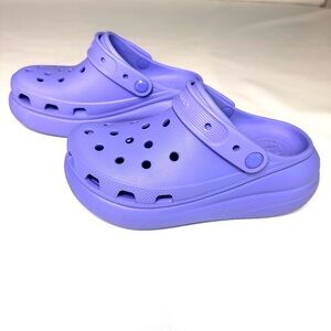 Crocs Classic Crush Platform Clog in Digital Violet Purple Womens size 6